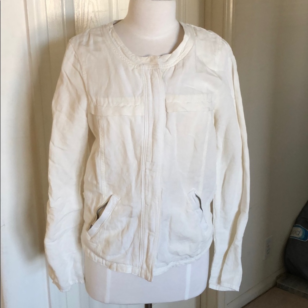 Lucky Brand Linen Bomber